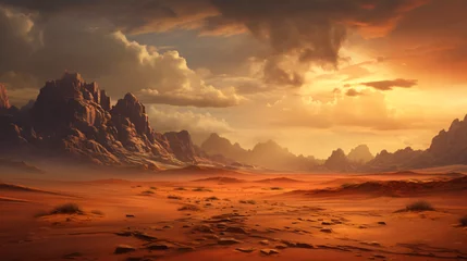 Poster Beautiful desert landscape © Rover