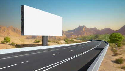 New style Billboard Blank mockup space for display your advertising or branding campaign.