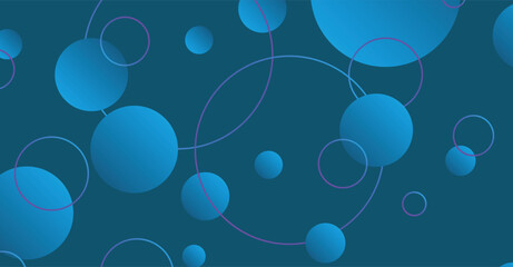 Abstract minimal gradient geometric circle background