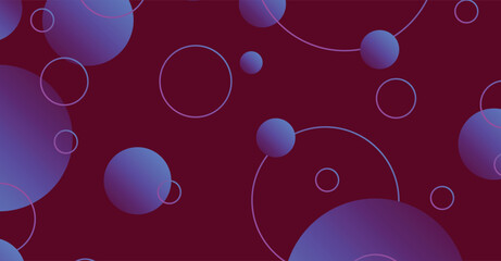 Abstract minimal gradient geometric circle background