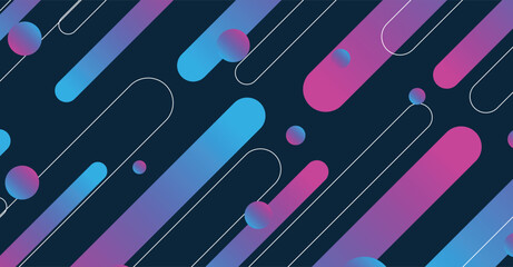 Abstract colorful minimal geometric background design