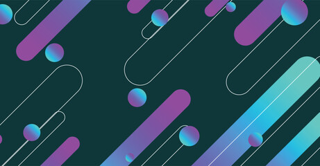 Abstract colorful minimal geometric background design