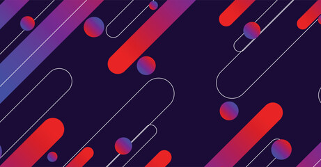 Abstract colorful minimal geometric background design