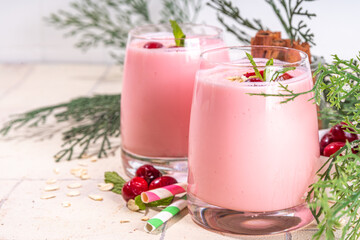 Cranberry oatmeal smoothie