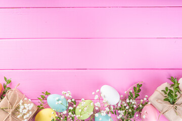 Pink Easter background