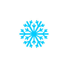 Obraz premium blue snowflake element set vector