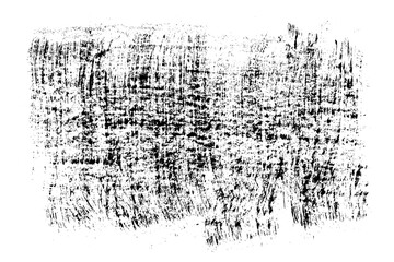 Black brush texture. Grunge frame paint. Strokes stamp vector. Grainy explode isolated on white background.	

