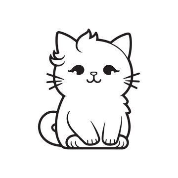 Cat Image Vector, illustration of a cat