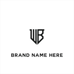 WB logo. W B design. White WB letter. WB, W B letter logo design. Initial letter WB linked circle uppercase monogram logo. W B letter logo vector design.	