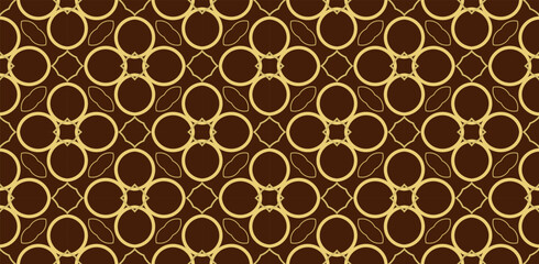 Golden ornament in Arabian style.  Geometric background. Pattern wallpapers and for backgrounds. A popular trend in interior decoration. Geometric texture. Repeated printing.