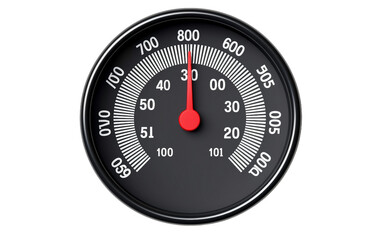 Thermometer Indicator isolated on transparent Background - obrazy, fototapety, plakaty