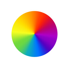 RGB Rainbow Color Hue Wheel Vector Illustration