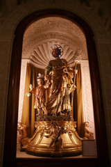 : Interior of Basilica of the Virgin Mary of Carmel in Valletta, Malta