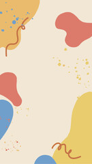 Vector pink stories background cute background vector background