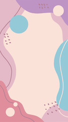 Vector pink stories background cute background vector background