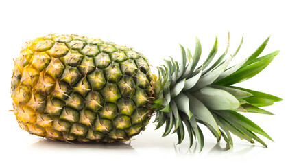 Ananas isoliert auf weißem Hintergrund, Freisteller 