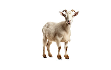 Blanketed Goat isolated on transparent Background