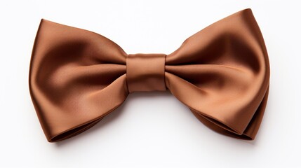  a close up of a bow tie on a white background with a clipping path to the top of the bow.