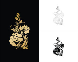 Floral and flower decorations - obrazy, fototapety, plakaty