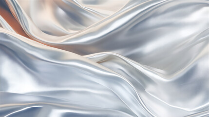silver silk fabric background