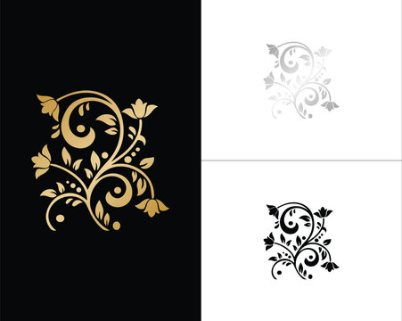 Abstract Tribal Decorative Flowers Vector Pack