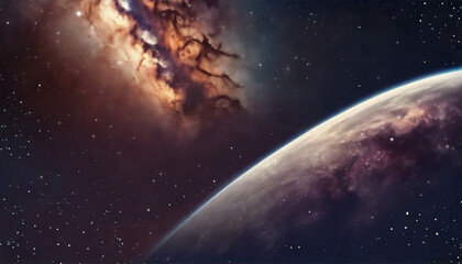 Obraz na płótnie Canvas Eleganza Cosmica- Via Lattea che Splende nell'Infinità del Cielo
