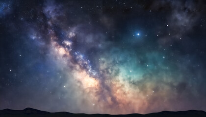Sinfonia Galattica- Affascinante Sfondo Spaziale con la Via Lattea