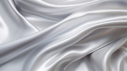 Obraz premium silver silk fabric background