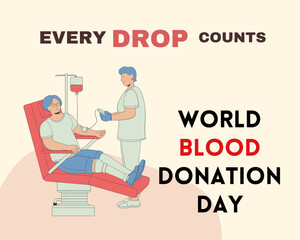 Illustrative masterpiece for World Blood Donor Day, encapsulating the spirit of altruism, courage, and the profound impact of individuals coming together to give the gift of life.