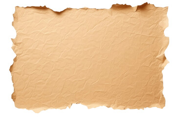 Kraft Paper Isolated On Transparent Background