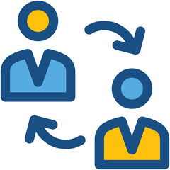 Collaboration Line Vector Icon