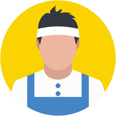 Squash Player Vector Icon