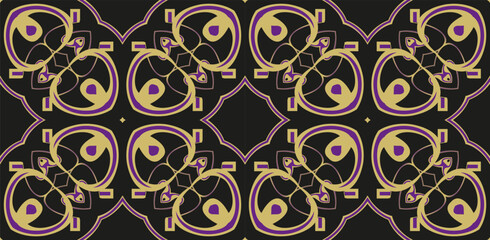 Abstract classic pattern. Seamless pattern with symmetric geometric ornament. For your design, Wallpaper, presentation, banner, page cover. 