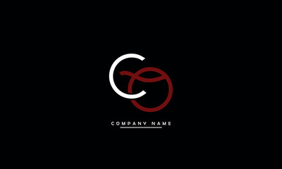 CO, OC, C, O Abstract Letters Logo Monogram