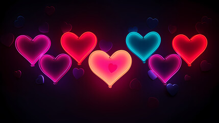 Background with hearts, Valentine's Day background