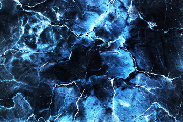 Grunge background. Frozen ice texture. Blue marble. Veins texture. Artistic crystal glass. Blue...