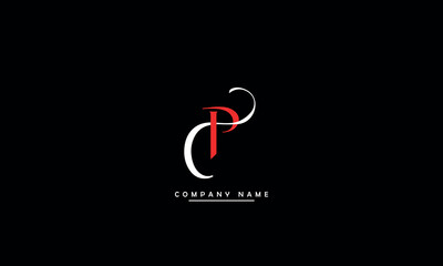 CP, PC, C, P Abstract Letters Logo Monogram
