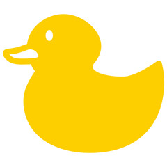 アヒル　おもちゃ　アイコン © misato