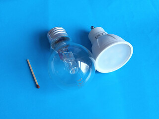 evolution development of light objects matches bulb led lamp source centuries