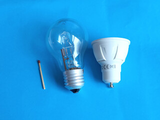 evolution development of light objects matches bulb led lamp source centuries