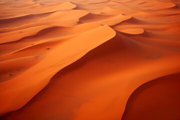 Fototapeta na wymiar Vast Serenity: Aerial Desert View