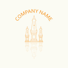 building simple vector logo design.luxury in the city