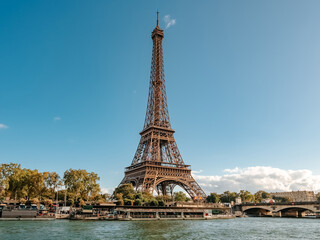 Eiffel Tower in Paris, october 2023