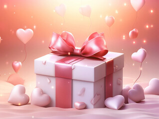 gift, box, present, christmas, ribbon, bow, birthday, valentine, holiday, celebration, 