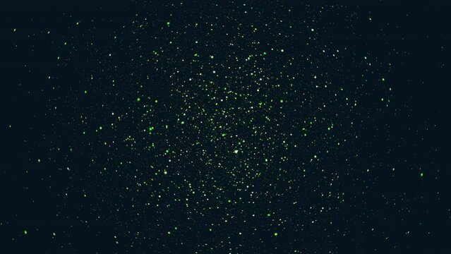 A captivating image showcasing a black backdrop adorned with vibrant green specks of light, perfect as a website background or design texture