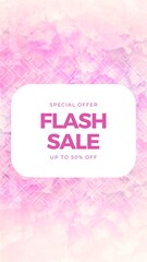 Pink Minimalist Super Sale Promotion 