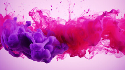 Ink water explosion