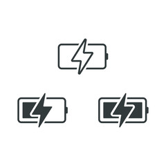 Battery charging icon. Stock illustration.