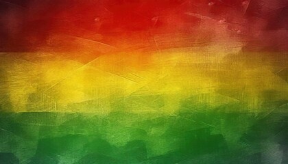 Black History Month Celebration Background. A textured canvas with grunge texture in red, yellow, and green paint colors, symbolizing the significance of Black History Month.