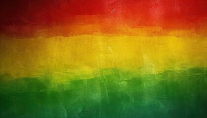 Black History Month Celebration Background. A textured canvas with grunge texture in red, yellow, and green paint colors, symbolizing the significance of Black History Month.